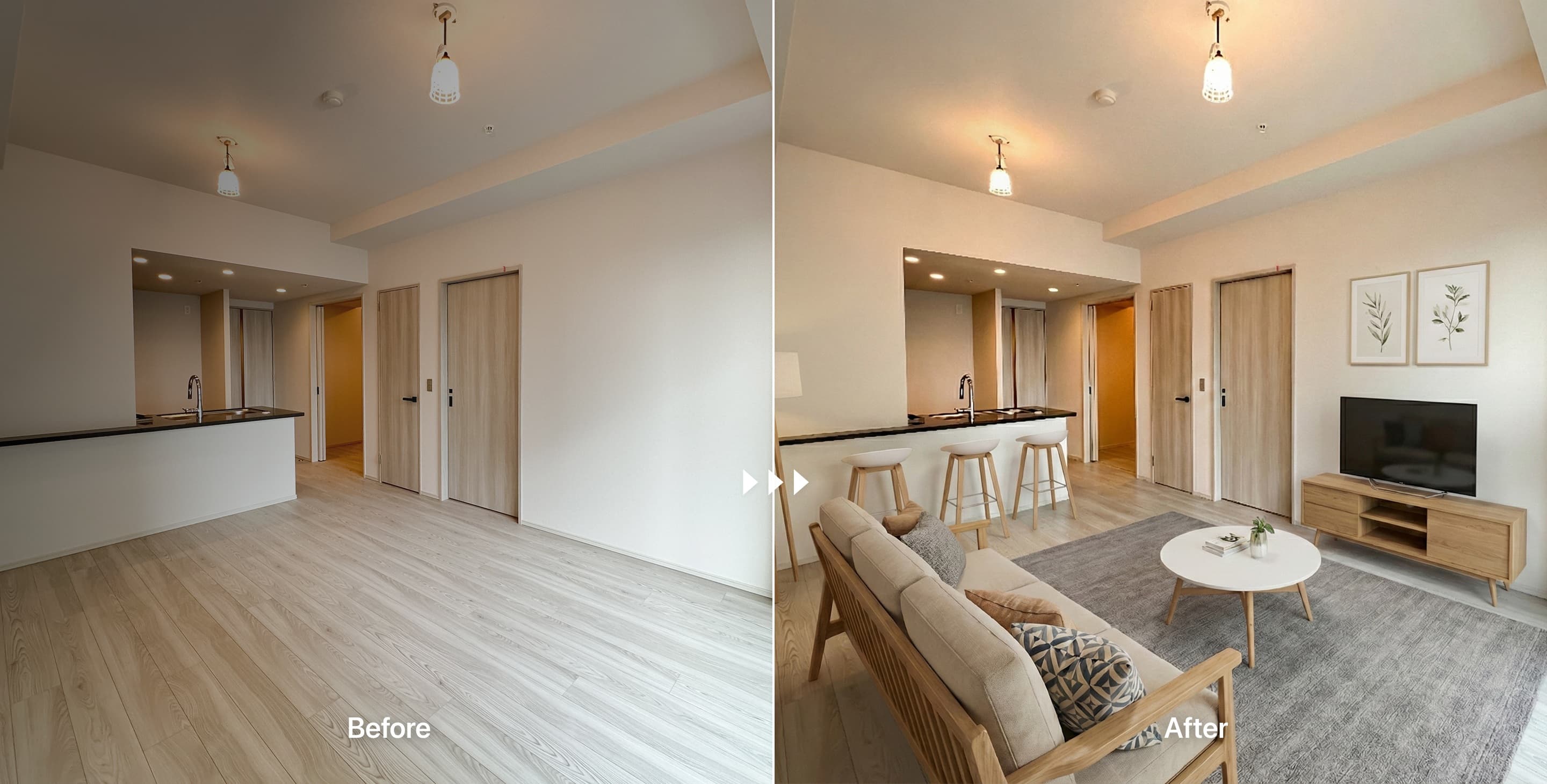 カグオク AIホームステージング メインビジュアル