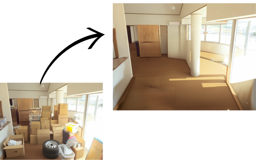 空室写真生成サービス例